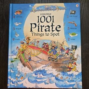 USBORNE Hardcover 1001 Pirate Things to Spot Seek & Find Search Look Treasure